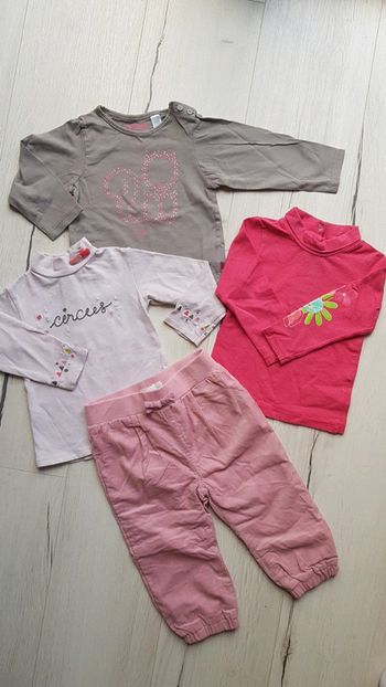 Lot de 4 articles fille 18mois dpam orchestra