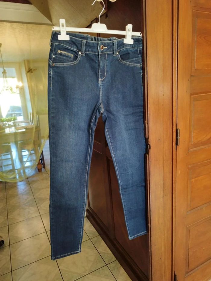 Jeans bleu foncé droit skinny M/38 y2k Lolaliza - photo numéro 3