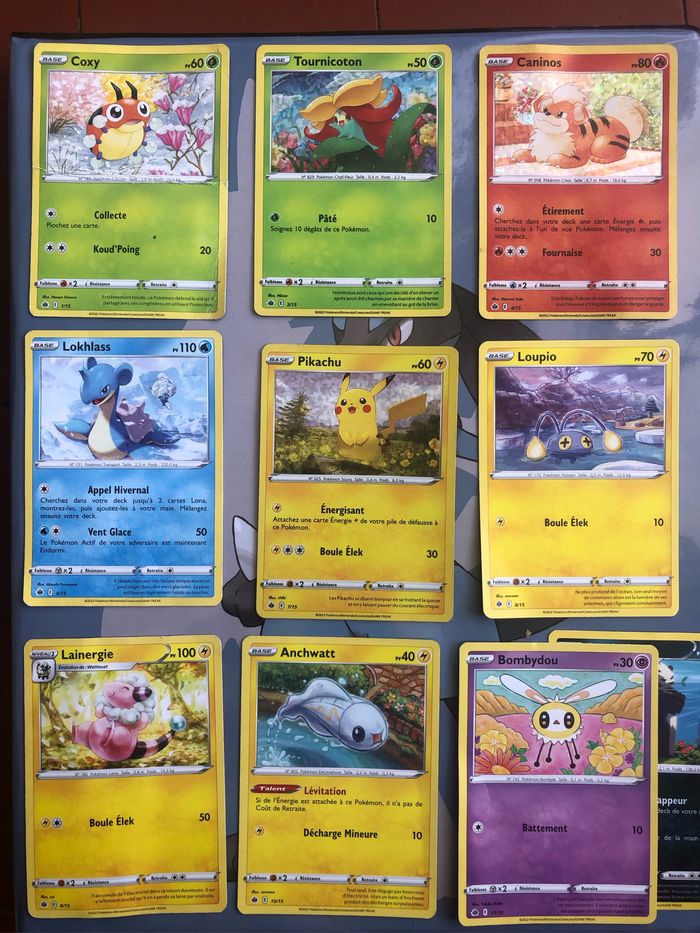 Lot de 10 cartes Pokémon