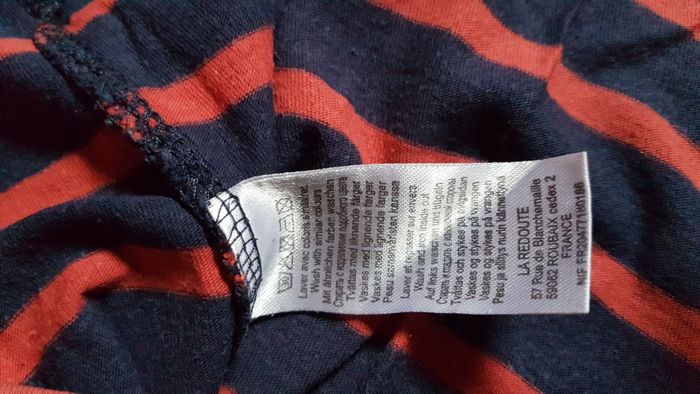 T shirt garçon 10-12 ans marine et rouge R Kids - photo numéro 4