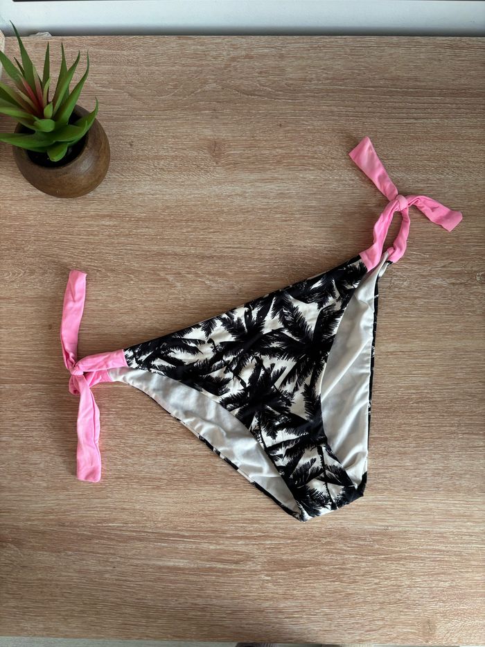 Bas de maillot calzedonia imprimé tropical taille S