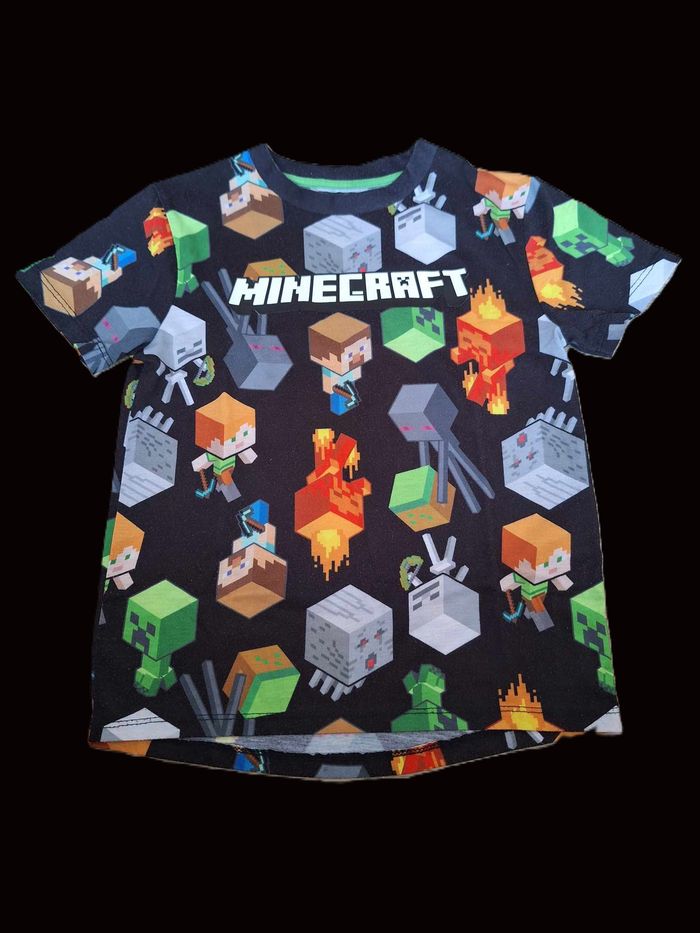 T-shirt manches courtes 8 ans Minecraft
