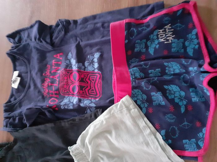 Tenues shorts et t-shirts fille 6/8 ans - photo numéro 2
