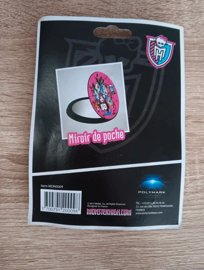 Miroir de poche Monster high - photo numéro 2