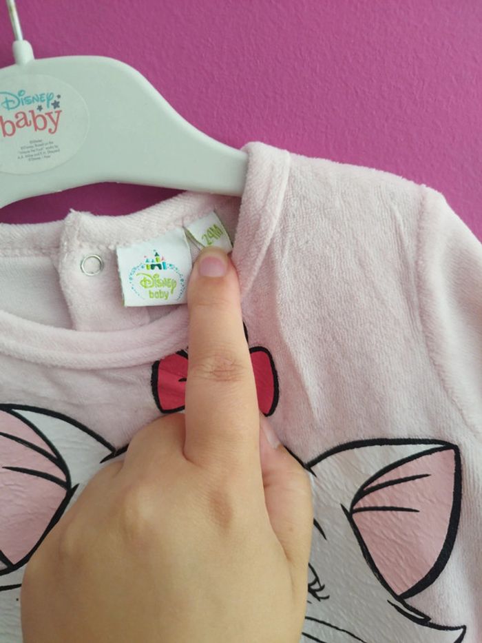Pyjama velours Marie Disney taille 24 mois b7 - photo numéro 4