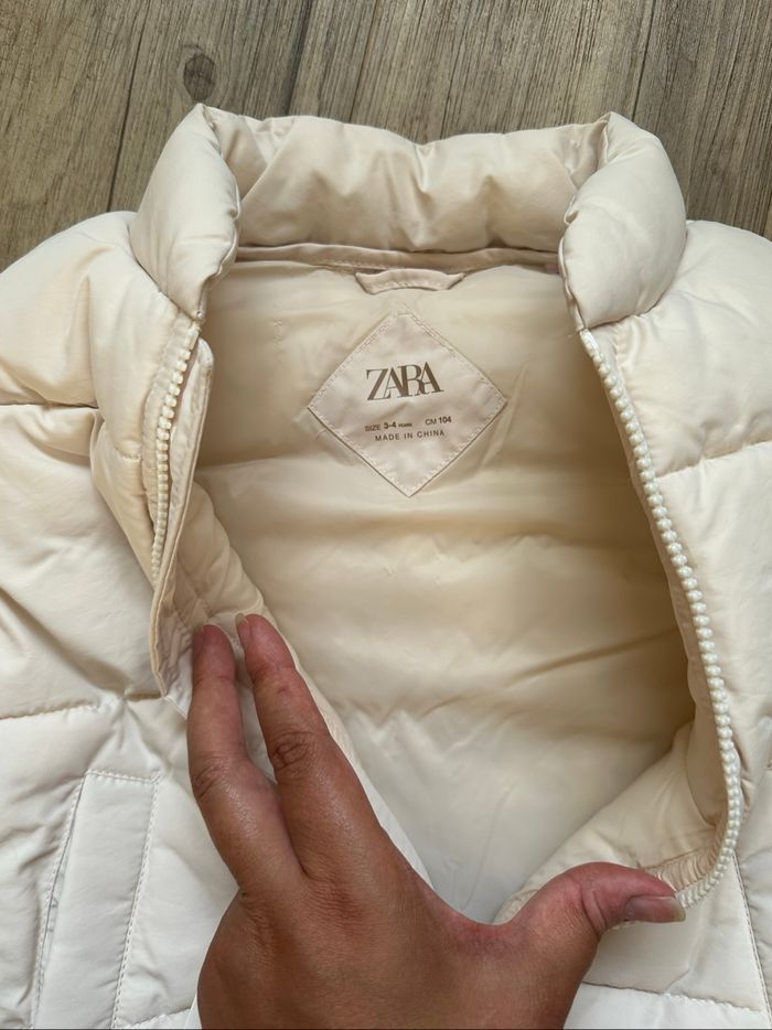 Doudoune crème sans manche 3/4 ans h&m