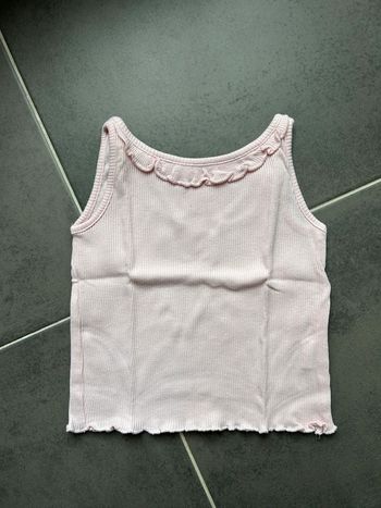 Débardeur col dentelé bébé fille bout’chou
