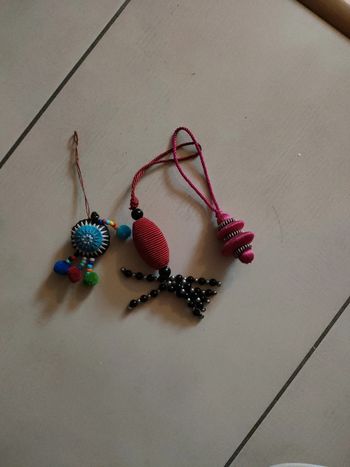 Lot de 3 bijoux clé de porte décoratifs