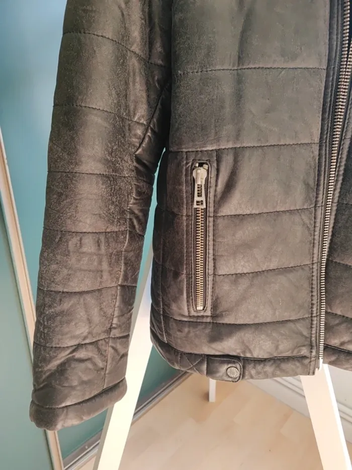 Veste en cuir Zadig et Voltaire homme taille L - photo numéro 5