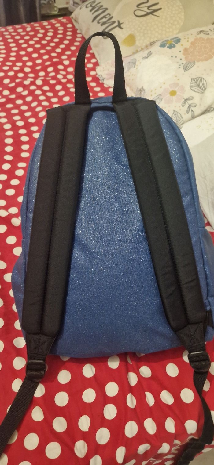 Sac eastpak bleu a paillettes - photo numéro 2