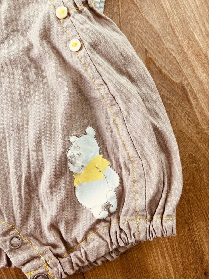 Taille 1 mois ensemble été garçon Kiabi marron clair * Winnie * 💙 - photo numéro 3