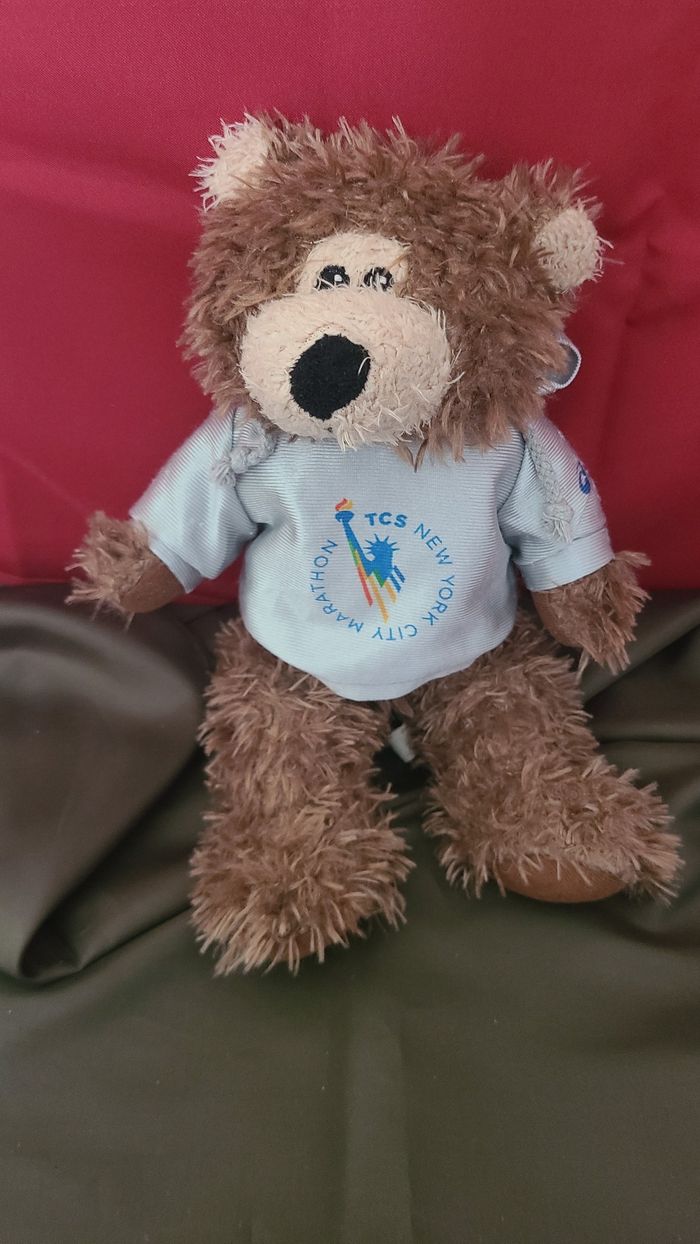 peluche ours tee shirt marathon TCS new york