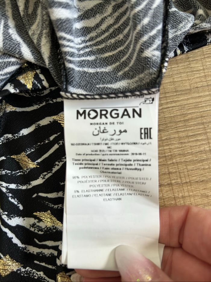 Blouse imprimée à manches courtes Morgan taille M jamais portée - photo numéro 10