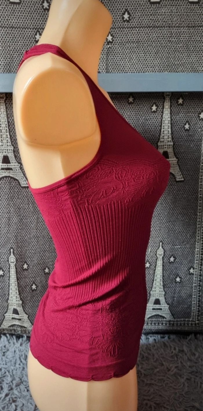 Débardeur bordeaux taille 34-36 - photo numéro 4