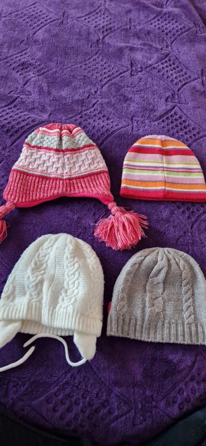 Lot de 4 bonnets fille 49/51 cm - photo numéro 4