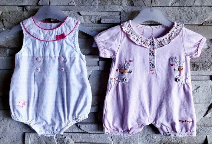 SERGENT MAJOR - NEW - LOT 2 BARBOTEUSES BÉBÉ FILLE FLEURS, LAPINS & COEUR 1M - photo numéro 2