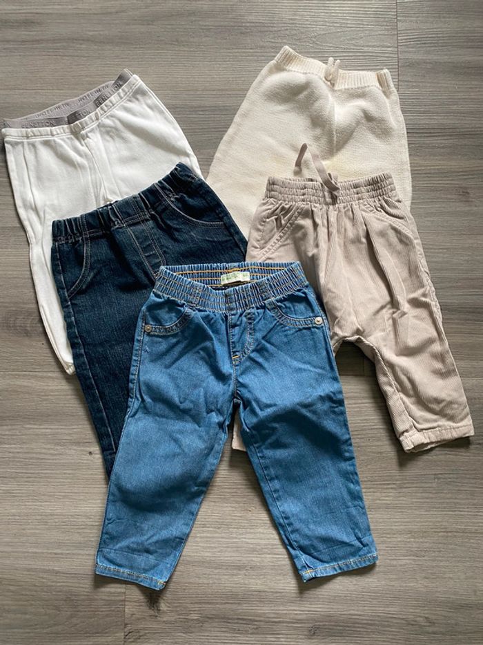 Lot 5 pantalons 6 mois