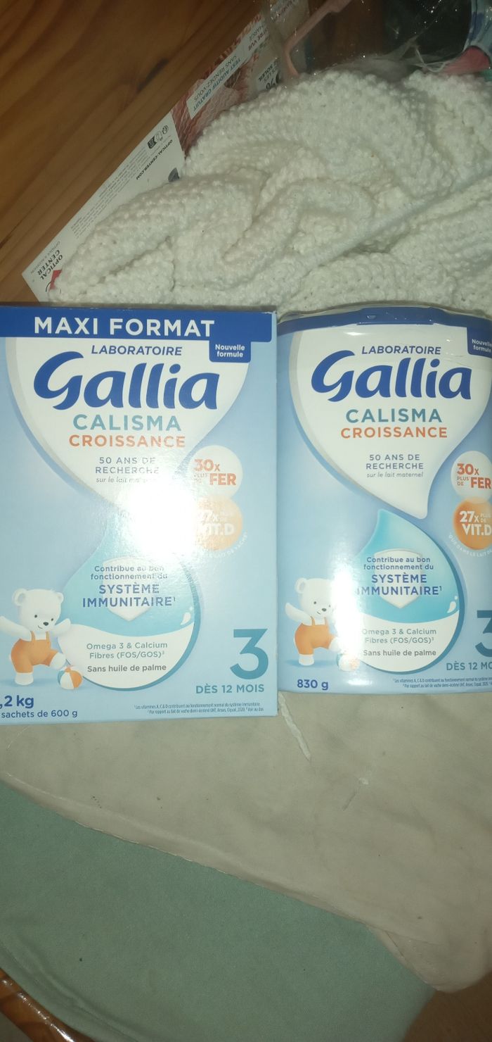 Lot lait gallia calisma croissance - photo numéro 2