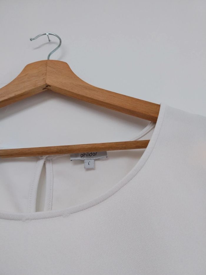 T-shirt blanc Phildar L - photo numéro 4