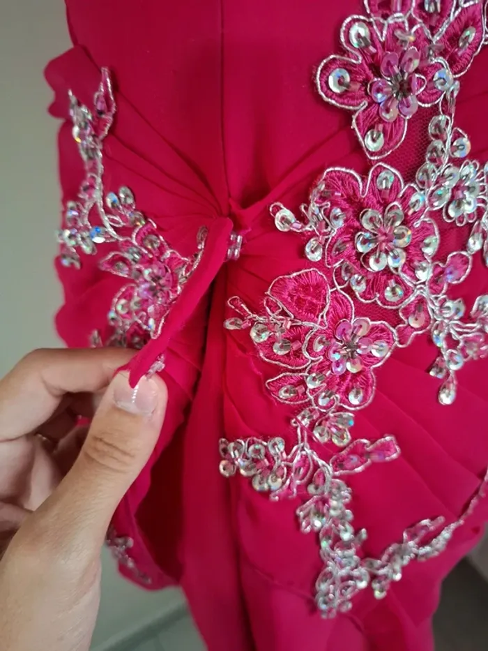 Robe de soirée fushia - photo numéro 3