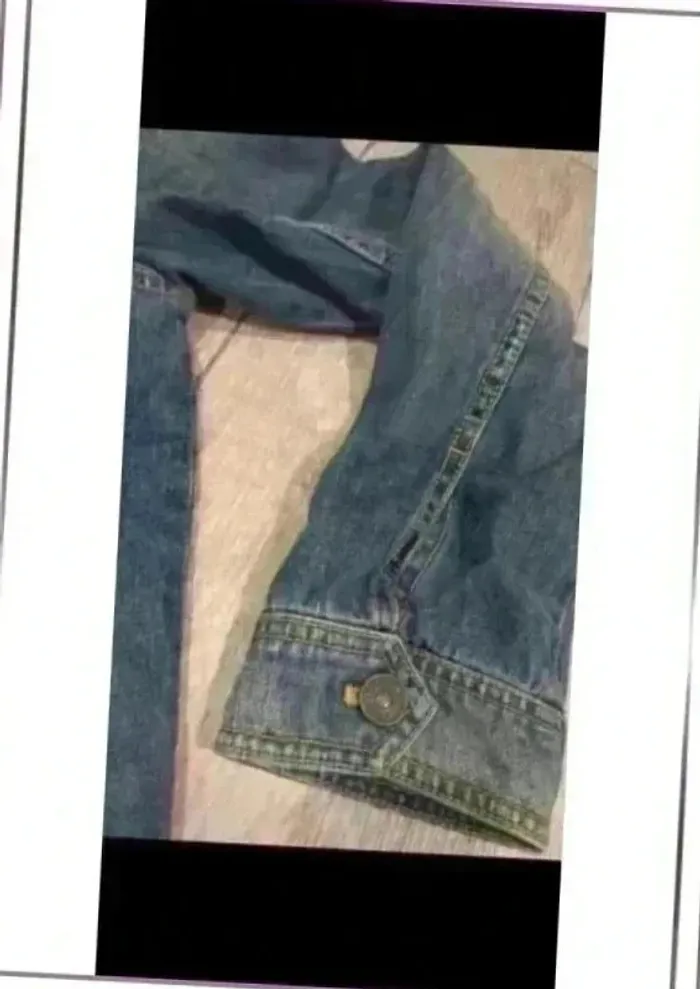 Veste homme en jean taille L - photo numéro 6