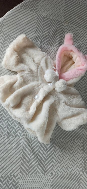 Cape manteau fausse fourrure fille