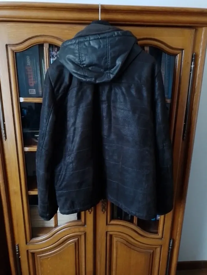 Blouson vintage en cuir Olly Gan taille XL - photo numéro 15