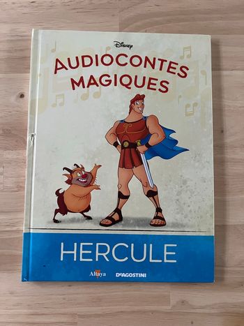 Livre Disney Audiocontes Magiques n°37 – Hercule – Bon État (Sans Figurines)