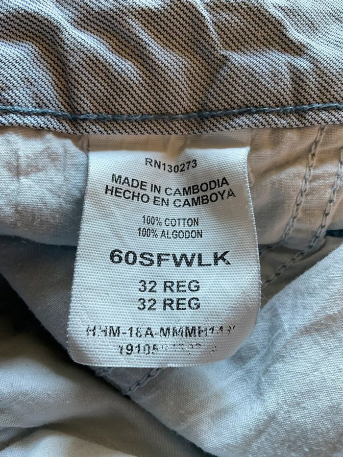 Short cargo bleu clair pour homme Wrangler taille W32 FR42 436 - photo numéro 8