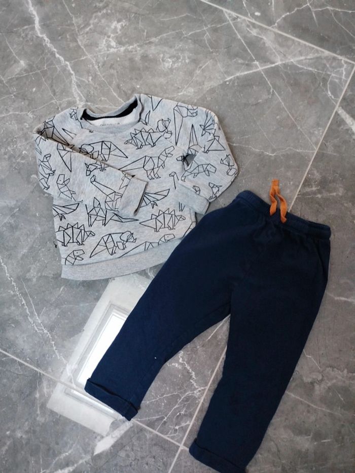 Ensemble 18 mois pantalon pull sweat bebe garçon