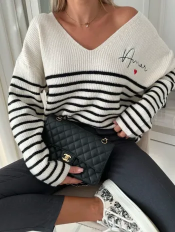 Pull marinière amour 🌺😍