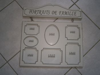 Pêle-mêle photos en bois blanc MAISON DU MONDE
