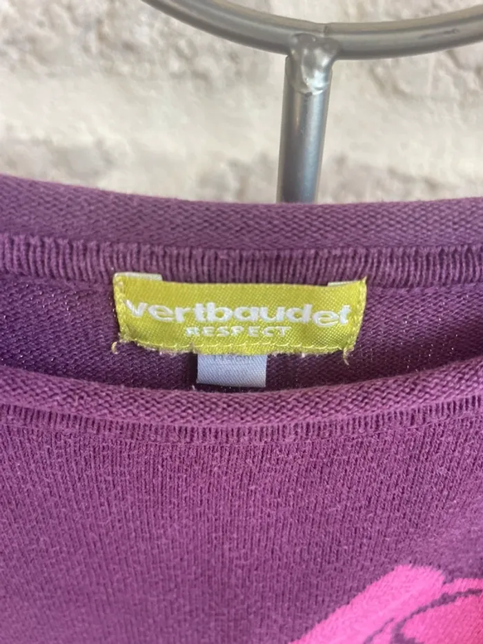 Robe fille 6 ans vertbaudet mauve - photo numéro 2
