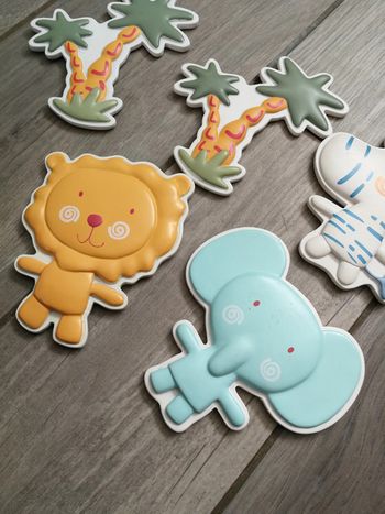 Plaques d'animaux en bois décoration chambre de bébé