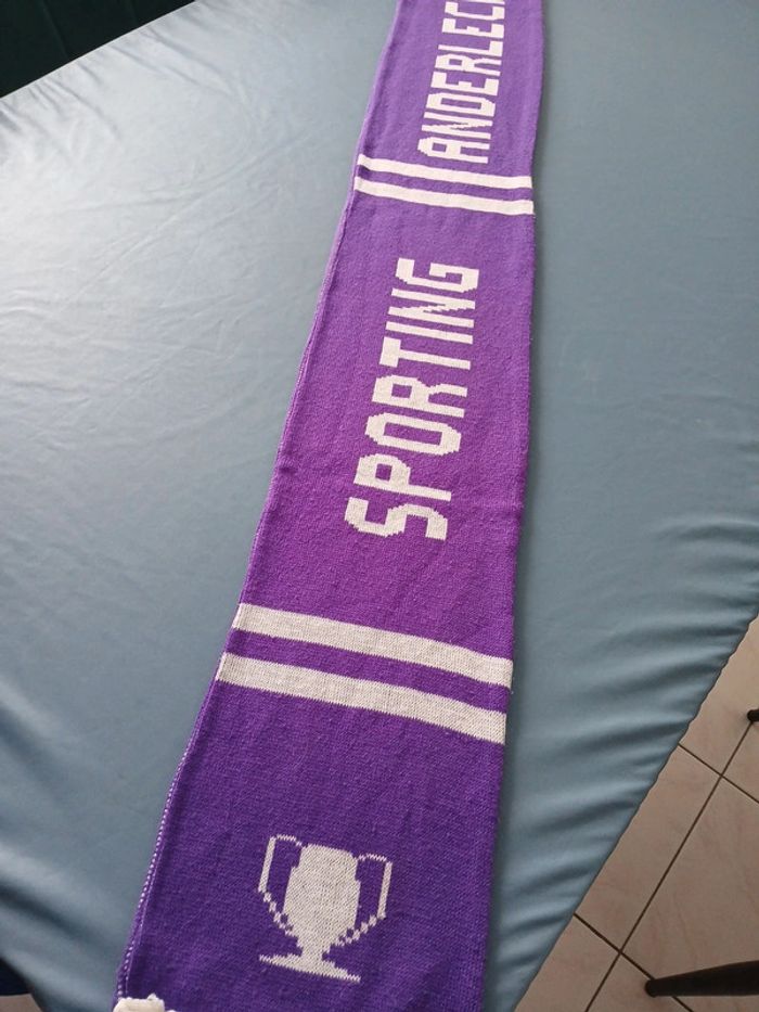 Écharpe foot sporting Anderlecht Belgique belgium - photo numéro 3