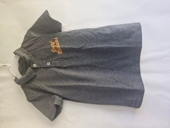 Polo manches courtes 3/4 ans Tex Gris chiné Surf Riders