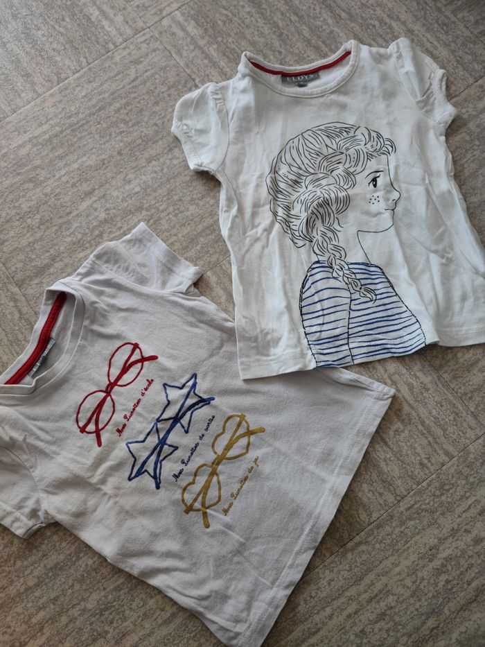 Lot de 2 t-shirts fille 3 ans