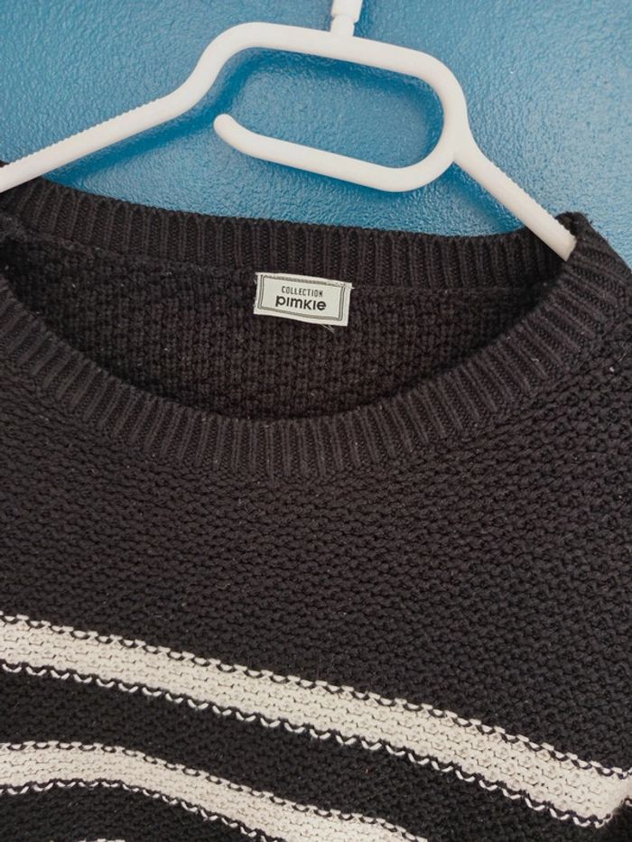Pull rayé noir et blanc Pimkie - photo numéro 2