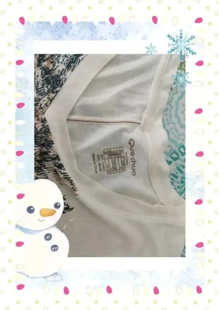 T shirt crème fleur t xl - photo numéro 3