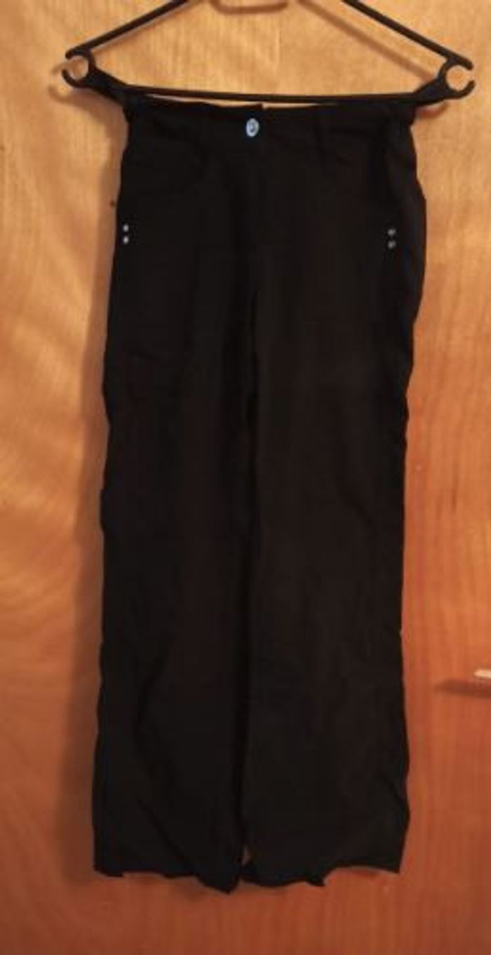 Pantalon noir à pattes d'éléphant - photo numéro 6