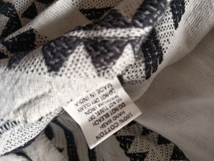 Robe chemise midi ceinturée blanche et noire - photo numéro 5