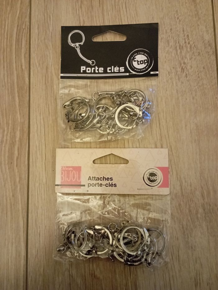 Lot de 20 attaches porte clés