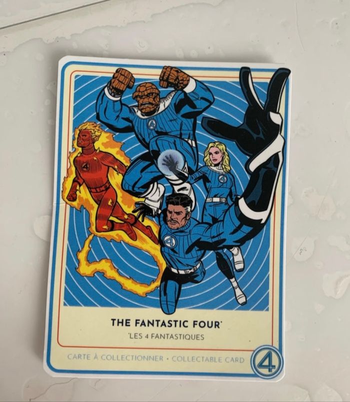 Carte les 4 fantastiques