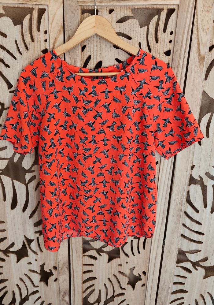 Blouse imprimée oiseaux Camaïeu - photo numéro 6
