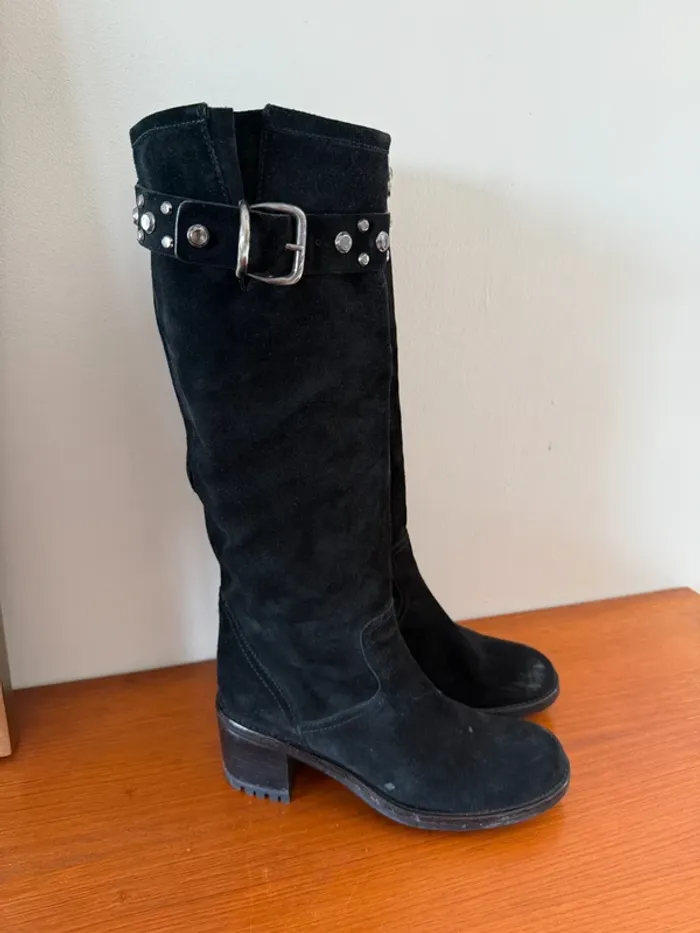 Bottes mottardes noires