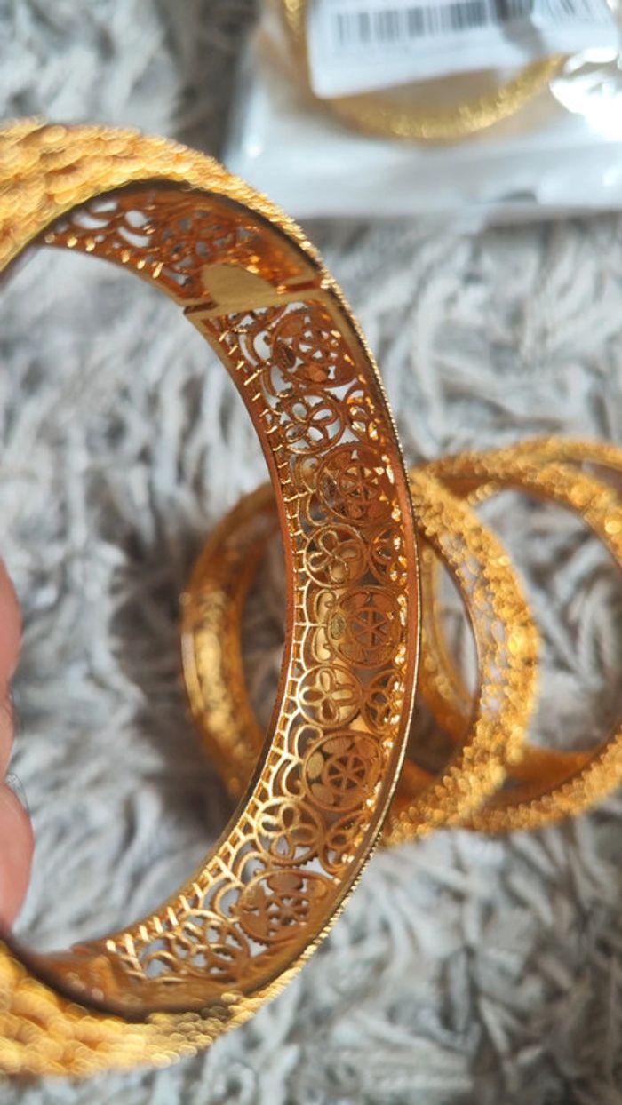 Bracelet doré acier inoxydable - photo numéro 9