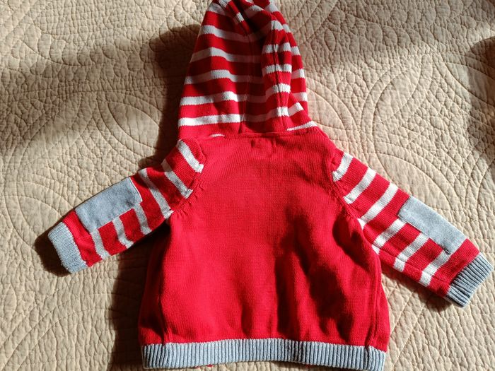 Veste à capuche et à zip motif chien - photo numéro 4