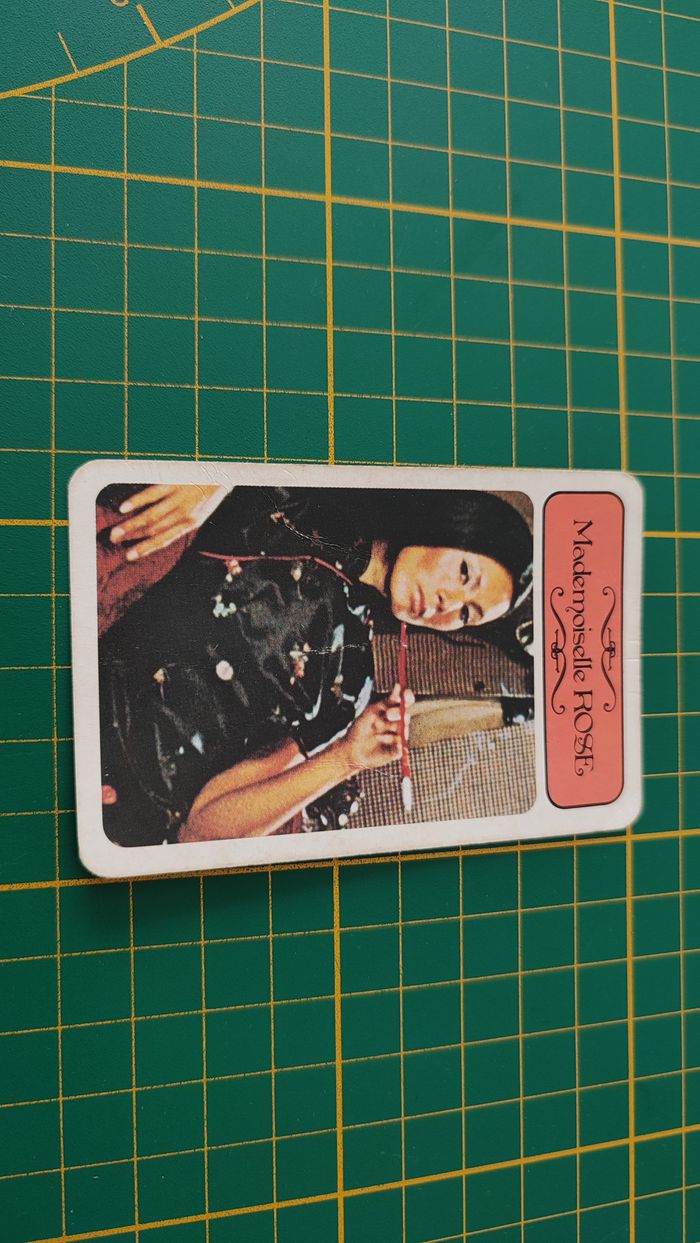 Carte Mademoiselle Rose en l'état Cluedo miro-meccano pièce détachée jeu de société #E26