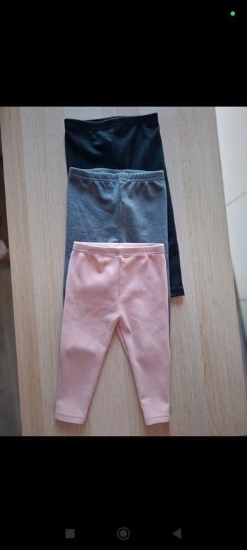 Lot de 3 leggings shein 12-18mois