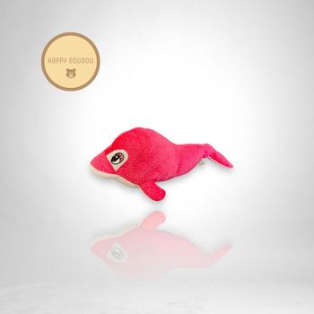 Peluche Dauphin - Baleine Rose et blanc Alia A654